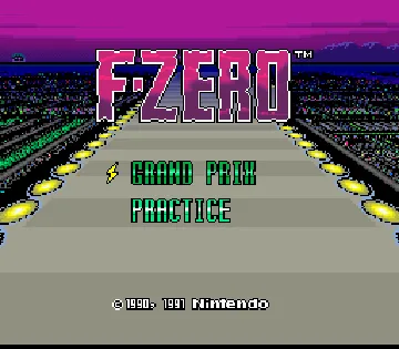 F-Zero (USA) screen shot title